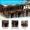 Flash Furniture 4 " Black Metal Stool with Wood Seat, PK4 ET-BT3503-18-BLK-WD-GG - alternate 2